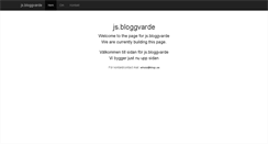 Desktop Screenshot of js.bloggvarde.se